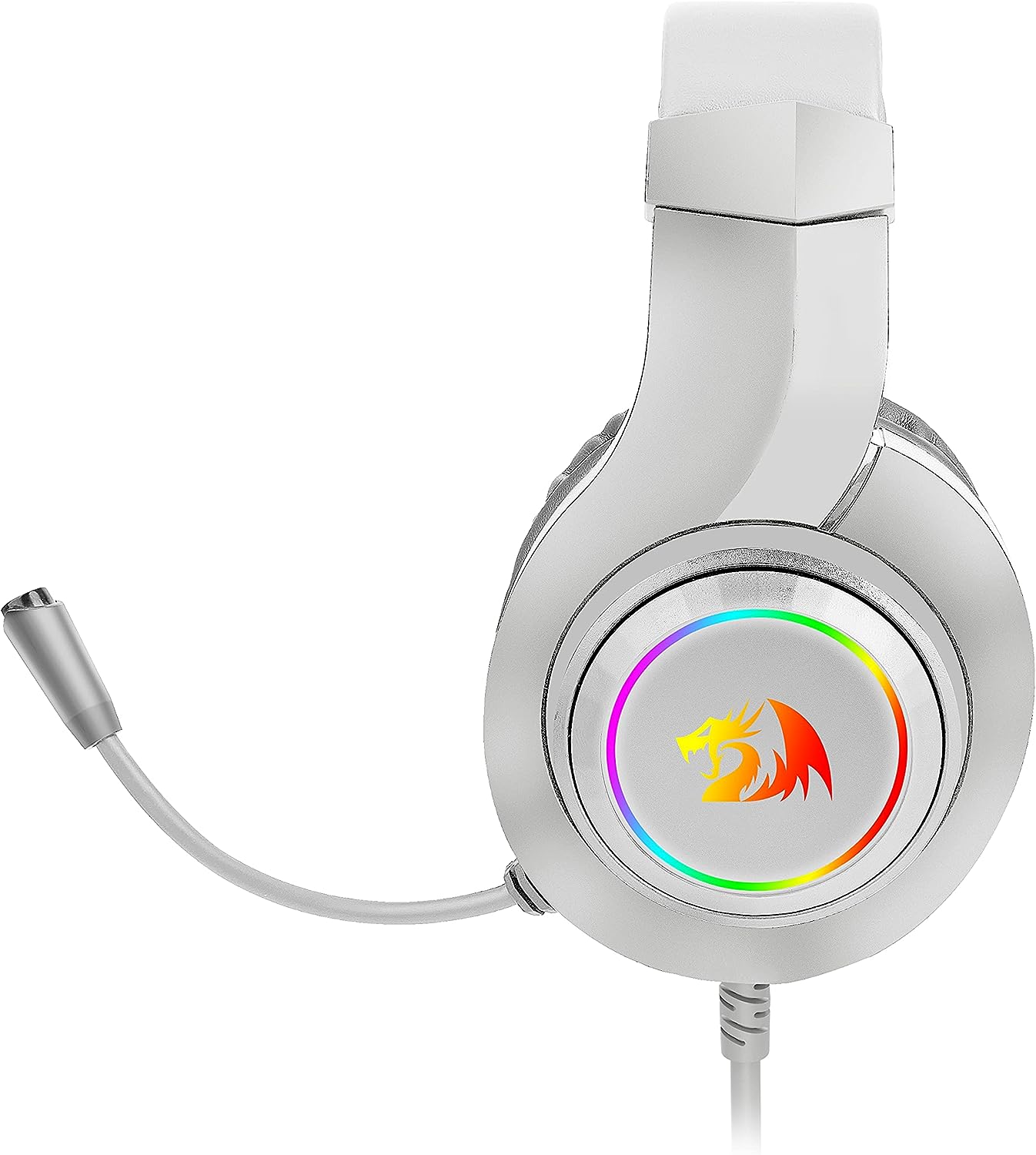 Redragon Hylas H260W RGB Gaming Headset with Microphone, Wired, Compatible with PS4, PS5, PC and Laptops White Redragon Hylas H260W RGB Gaming Headset with Microphone, Wired, Compatible with PS4, PS5, PC and Laptops White